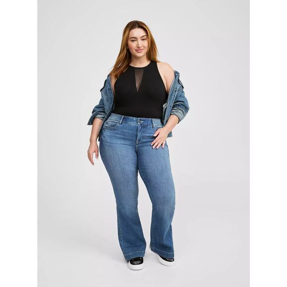 Torrid Foxy Mesh Inset Tank – Black – Size 4X - Picture 6 of 10